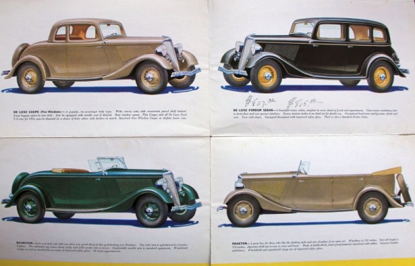 Ford V8 Modelprogram 1934 Carbrochure (3293)
